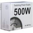 Inter-Tech SL-500 Plus power supply unit 500 W 20+4 pin ATX ATX Silver