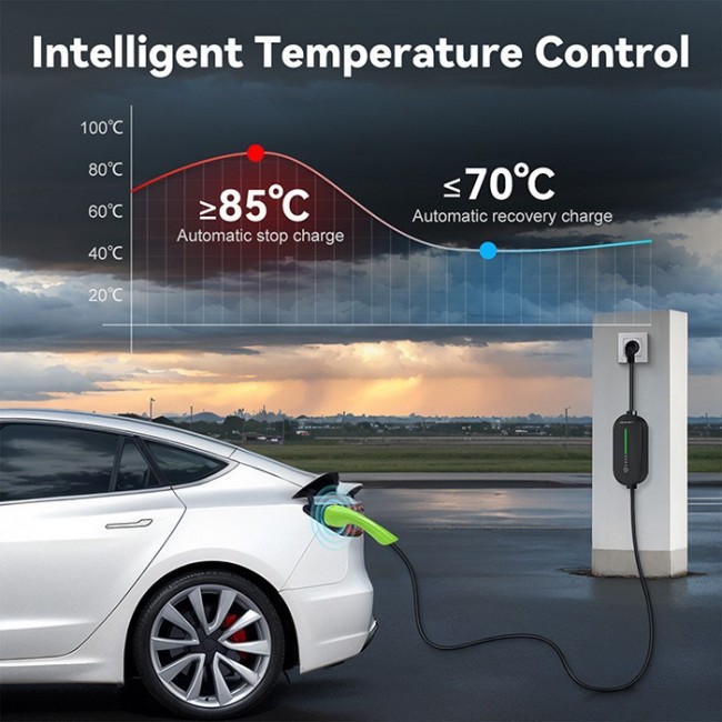 Mobile charger for EV cars, Type2, 3.5kW, 5m Mobile charger for EV cars, Type2, 3.5kW, 5m