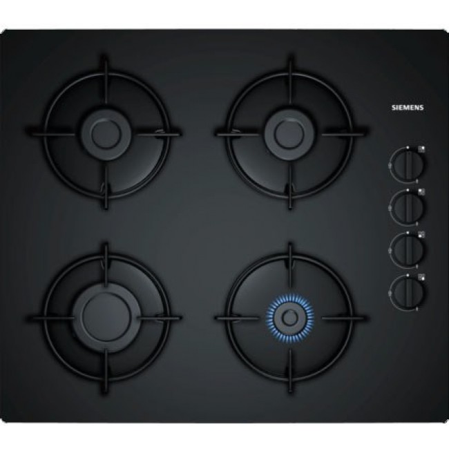 Siemens EO6B6PB10 hob Black Built-in Gas 4 zone(s)