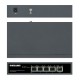 Intellinet 5-Port Gigabit Switch with PoE Passthrough, One IEEE 802.3bt (PoE++ / 4PPoE) PD PoE Port with 95 W Power Input, Four PSE PoE ports, PoE Power Budget up to 65 W, IEEE 802.3at/af Compliant Output, Desktop, Wall-mount Option