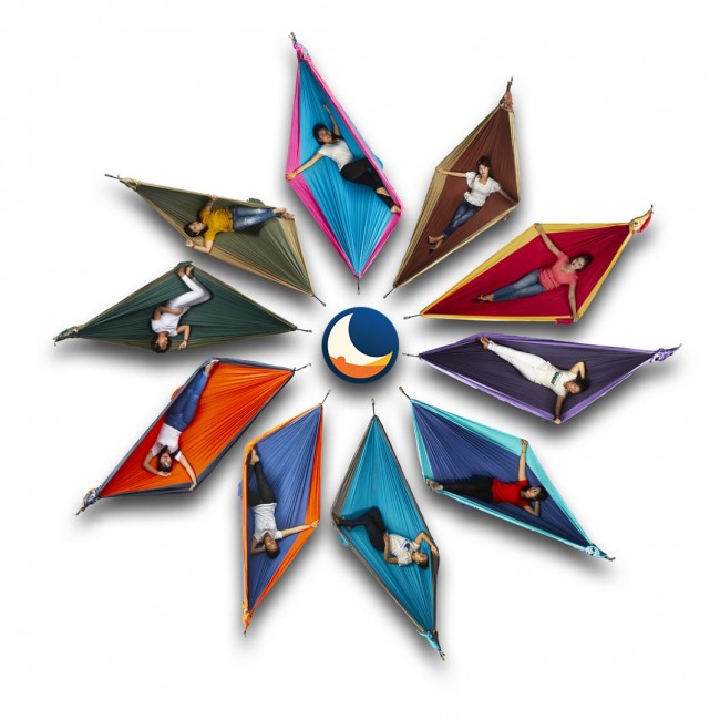 Ticket To The Moon Original Hanging hammock 1 person(s) Grey, Orange Ticket To The Moon Original Hanging hammock 1 person(s) Grey, Orange