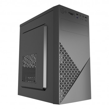 Gembird CCC-FC-K170-600W Office computer case Fornax K170, mATX, black + 600W 80PLUS bronze PSU