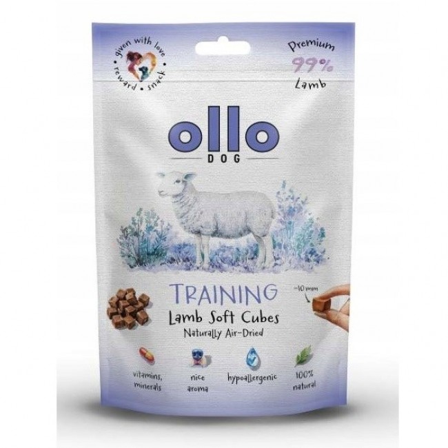 OLLO Air Dried Training Lamb Cubes - dog treat - 80g OLLO Air Dried Training Lamb Cubes - dog treat - 80g