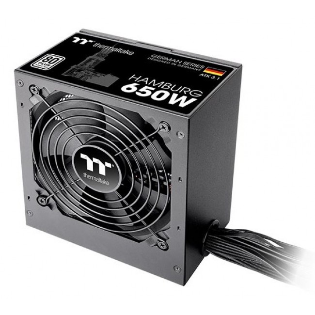 Thermaltake HAMBURG power supply unit 650 W 24-pin ATX ATX Black Thermaltake HAMBURG power supply unit 650 W 24-pin ATX ATX Black