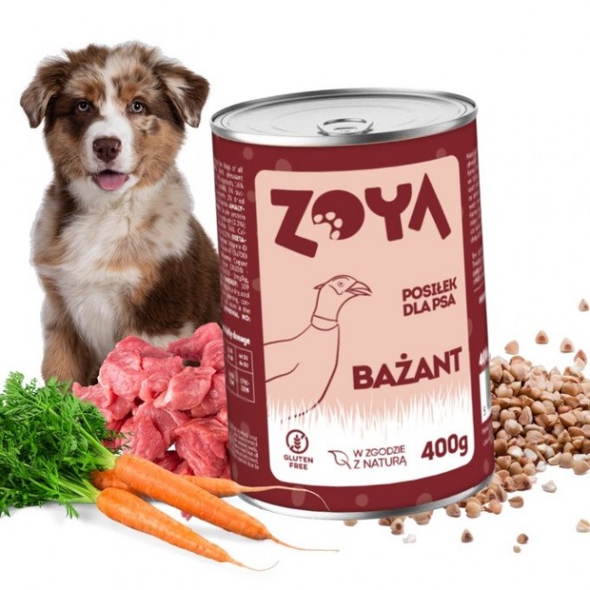 ZOYA Pheasant - wet dog food - 400g ZOYA Pheasant - wet dog food - 400g