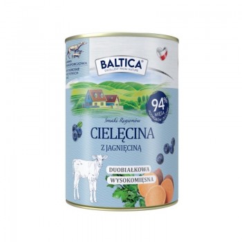 BALTICA Smaki region w Veal with lamb - wet dog food - 400g