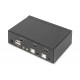 Digitus KVM Switch, 2 Port, Single Display, 4K, HDMI 