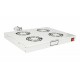 Equip Cooling Fans 19', 1U, 4FANS, RAL7035 Grey