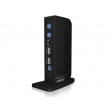 ICY BOX IB-DK2252AC Wired USB 3.2 Gen 1 (3.1 Gen 1) Type-C Black