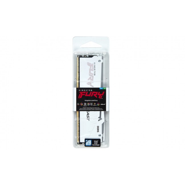 Kingston Technology FURY Beast 16GB 6000MT/s DDR5 CL36 DIMM White RGB EXPO