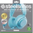 Steelseries Arctis Nova 3X Headset Wireless Head-band Music/Everyday Bluetooth Aqua colour