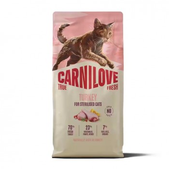 CARNILOVE True Fresh Turkey Sterilised - dry cat food - 2kg
