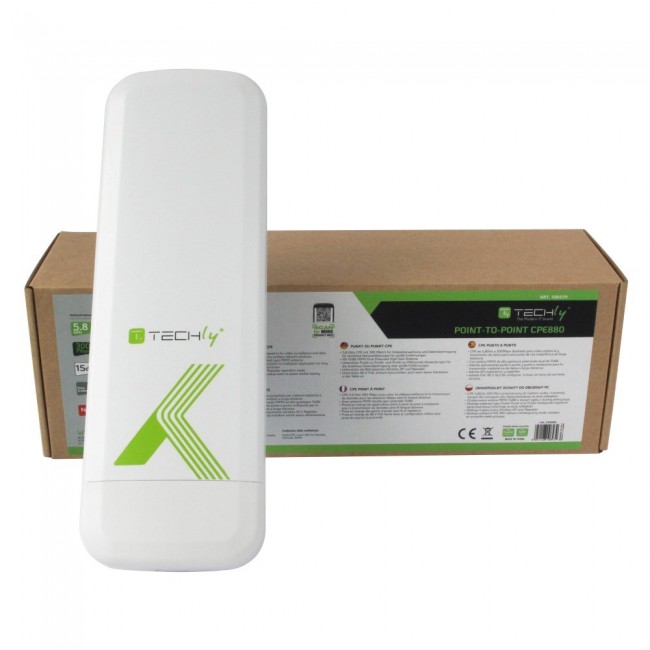 Techly Point-to-Point CPE 300Mbps to 5.8GHz 15dBi