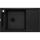 DEANTE BLACK NERO MATT MAGNETIC 1-BOWL GRANITE SINK WITH DRAINER DEANTE BLACK NERO MATT MAGNETIC 1-BOWL GRANITE SINK WITH DRAINER