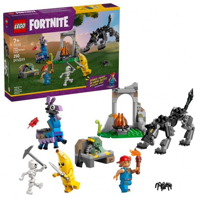 LEGO FORTNITE 77075 Peely & Sparkplug's Camp LEGO FORTNITE 77075 Peely & Sparkplug's Camp