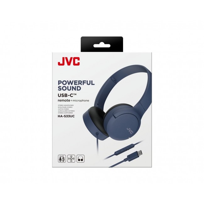 JVC HA-S33UCAU - headphones, blue JVC HA-S33UCAU - headphones, blue