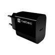 WALL CHARGER NATEC RIBERA 1X USB-C 20W BLACK