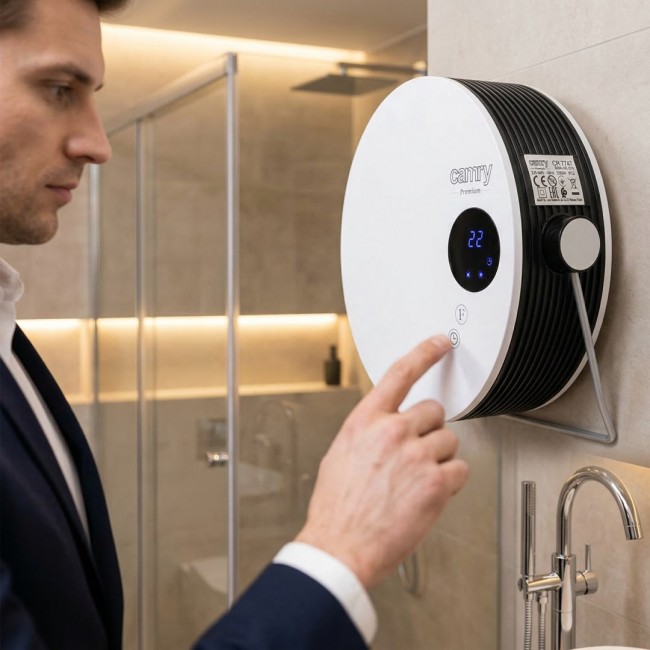 Camry | CR 7747 | Bathroom heater | 2000 W | Number of power levels 2 | White | IPX 2