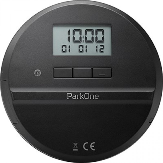 Needit ParkOne parking disc Black, White, Metallic Electronic