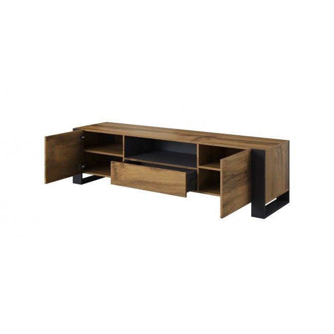 Cama TV stand WOOD wotan/antracite Cama TV stand WOOD wotan/antracite