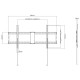 Techly Fixed Wall Mount Bracket LED TV LCD 43-90 Techly Fixed Wall Mount Bracket LED TV LCD 43-90