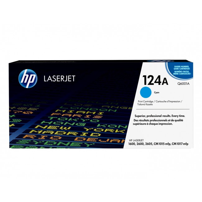 HP 124A Cyan Original LaserJet Toner Cartridge HP 124A Cyan Original LaserJet Toner Cartridge