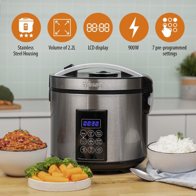 Tristar RK-6138 Digital Rice- and Steam Cooker