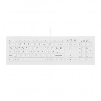 Contour Design Active Key Contour ClassicClean Medical Keyboard Removable Cover Full-Size Wired White DE C8100