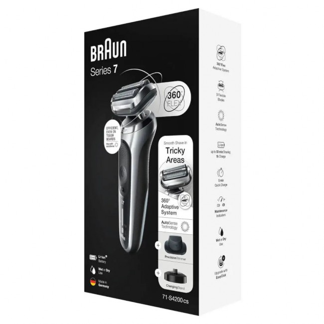 Braun Series 7 71-S4200cs Foil shaver Trimmer Black Braun Series 7 71-S4200cs Foil shaver Trimmer Black