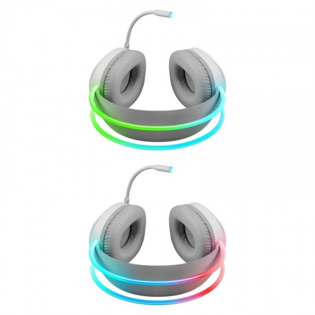 HEADPHONES DEFENDER ECLIPSE RGB WHITE