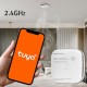 Qoltec 52579 Wireless smoke detector with battery | Tuya | Wi-fi | sensor service life 10 years | alarm 85dB | LED