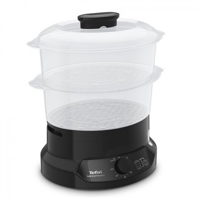 Tefal Minicompact VC139810 steam cooker 2 basket(s) Freestanding 800 W Black