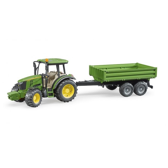Bruder - John Deere 5115M mit Bordwandanh nger