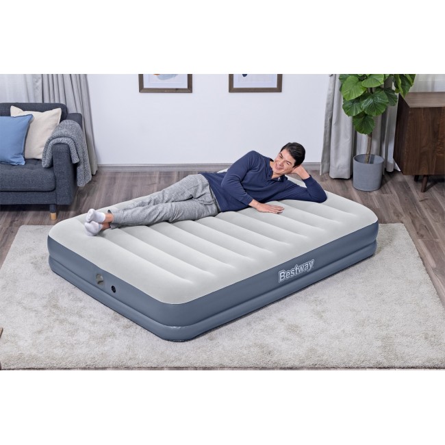 Bestway Tritech Air Mattress Queen with Rechargeable Pump 2.03 m x 1.52 m x 36 cm