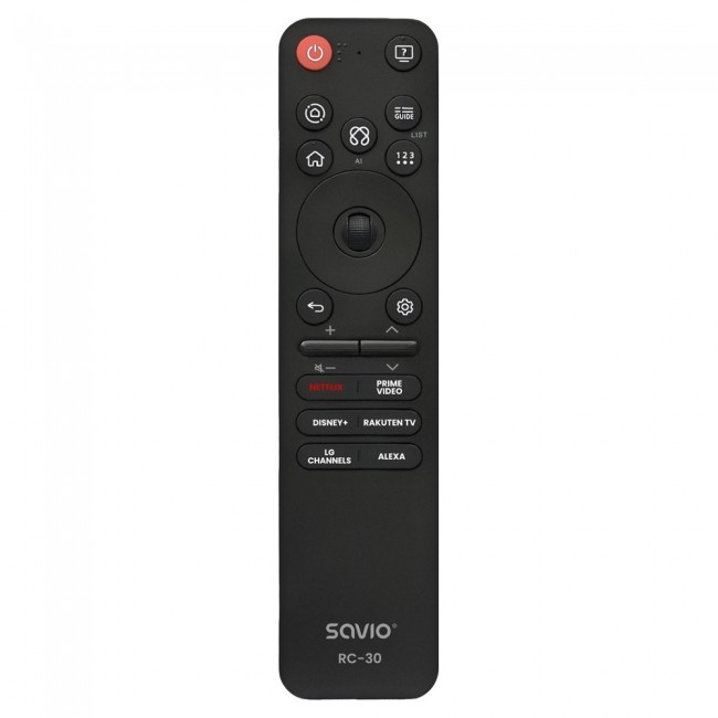 Savio RC-30 remote control IR/Bluetooth Press buttons Savio RC-30 remote control IR/Bluetooth Press buttons
