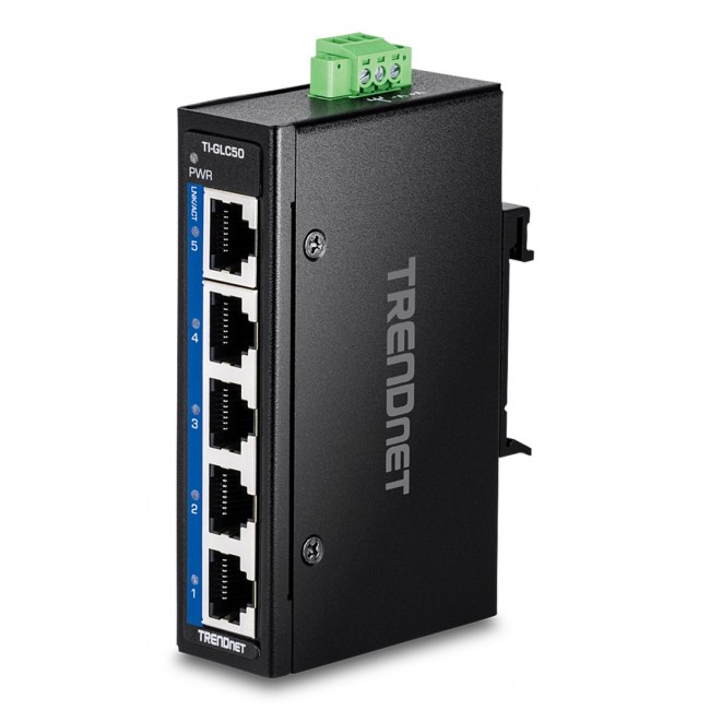 Trendnet TI-GLC50 network switch Unmanaged Gigabit Ethernet (10/100/1000) Black