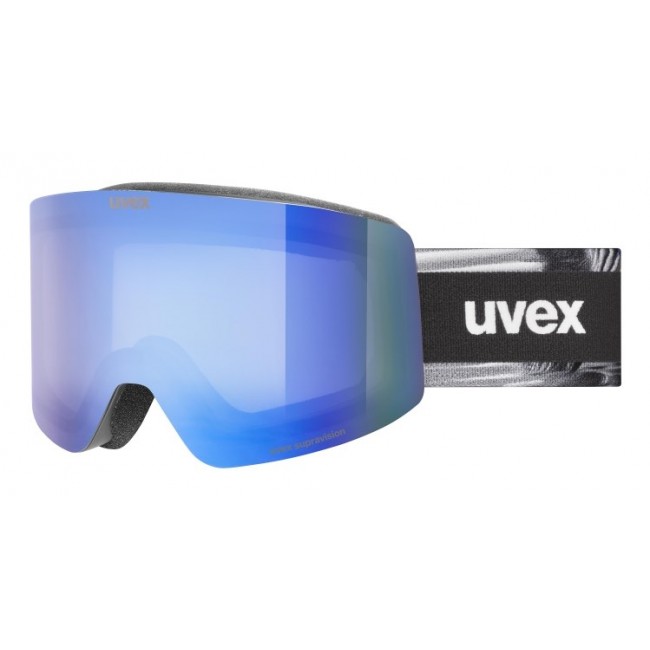 Uvex Skibrille provoqe FM winter sport goggles Black Men Blue Spherical lens
