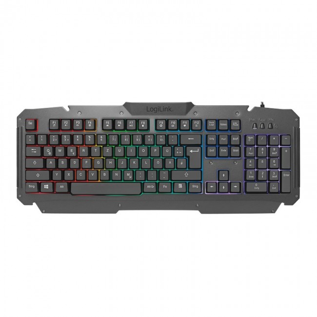LogiLink ID0185 keyboard Mouse included Gaming USB QWERTY English Black