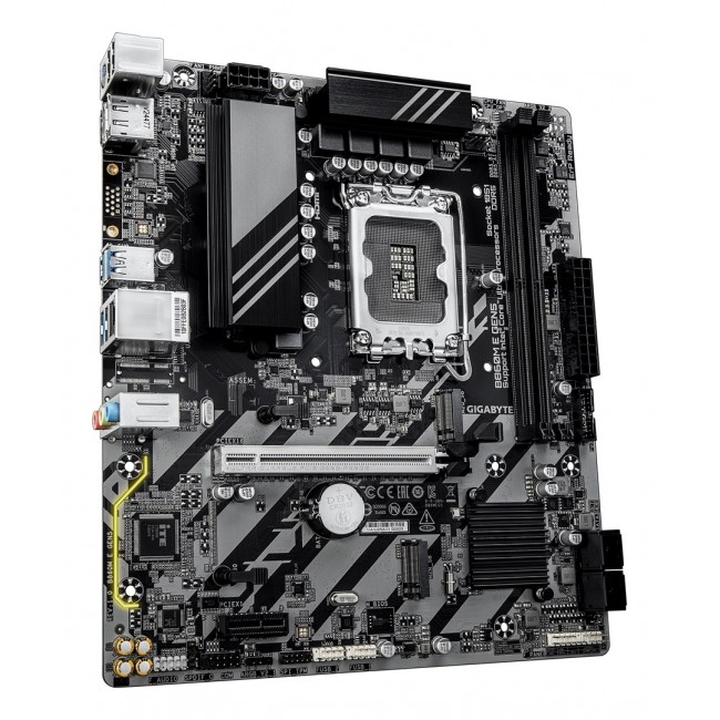 GIGABYTE B860M E GEN5 Motherboard - Intel Core Ultra Series CPUs, 4+1+2 Phases VRM, up to 8800MHz DDR5 (O.C.), 2xPCIe 4.0 M.2, 1GbE LAN, USB 3.2 Gen 1