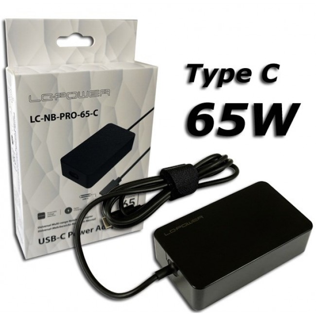 LC-Power LC-NB-PRO-65-C power adapter/inverter Indoor 65 W Black LC-Power LC-NB-PRO-65-C power adapter/inverter Indoor 65 W Black