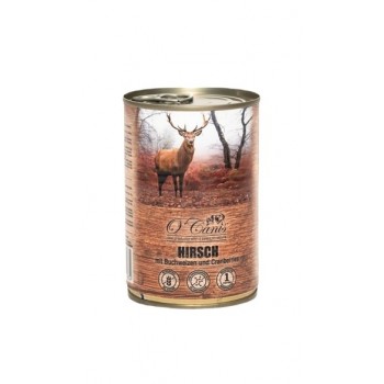 O'CANIS canned dog food- wet food- deer with buckwheat - 400 g