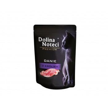 Dolina Noteci Rabbit dish for cats 85g