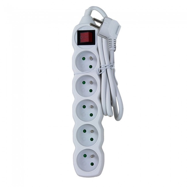 Esperanza ELK214W power extension 1.5 m 5 AC outlet(s) Indoor White Esperanza ELK214W power extension 1.5 m 5 AC outlet(s) Indoor White