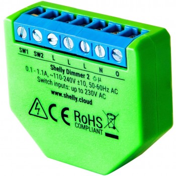 Shelly dimmer SL WiFi-Dimmer Built-in Blue, Green