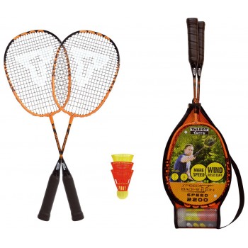 Talbot Torro 490112 badminton racket Aluminium Black, Orange 2 pc(s)