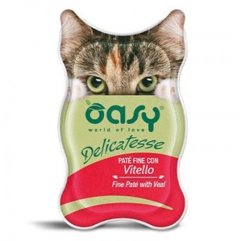 OASY Delicatesse Fine pat with Veal - wet cat food - 85g
