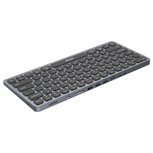 UNITEK D1092A keyboard USB US International Grey UNITEK D1092A keyboard USB US International Grey