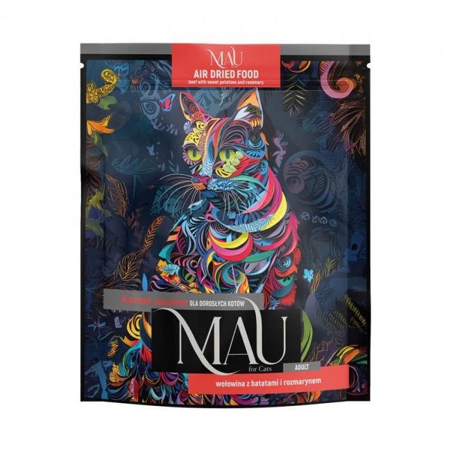 MAU Air dried Beef with sweet potatoes and rosemary - dry cat food - 700g MAU Air dried Beef with sweet potatoes and rosemary - dry cat food - 700g