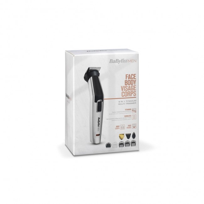BaByliss 8-in-1 Titanium Silver, Black Nickel-Metal Hydride (NiMH)