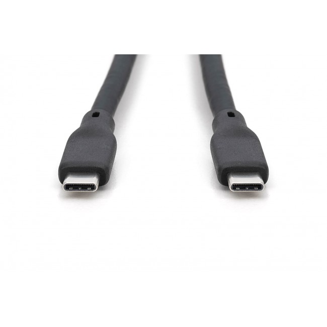 Digitus USB silicone cable, USB 20Gbps, 2m, black
